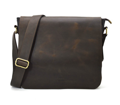 Сумка через плече розміру А4 з парусини та шкіри RGc-6601-3md TARWA