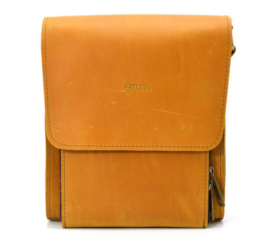 Шкіряна сумка-планшет через плече Rcam-3027-4lx бренду TARWA пісочний колір