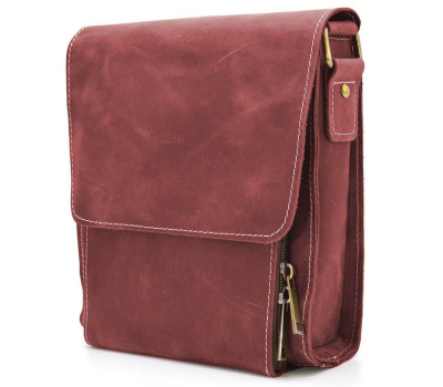 Шкіряна сумка-планшет через плече RW-3027-4lx бренду TARWA марсала