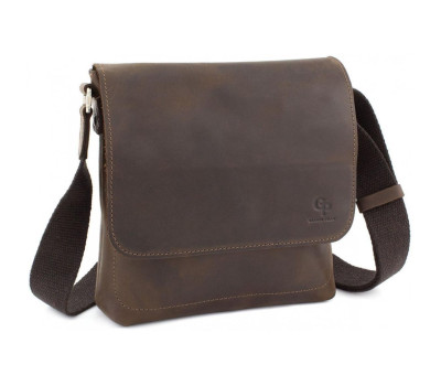 Сумка Месенджер для чоловіків 754120 Grande pelle коричневий крейзі
