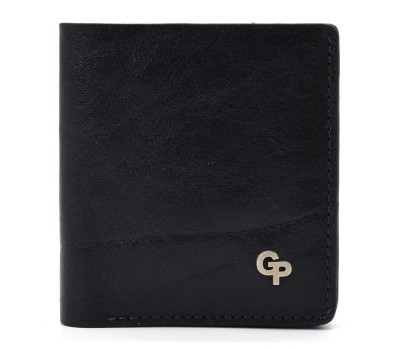 Чоловічий шкіряний портмоне чорний Grande Pelle 528410