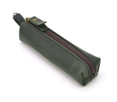 Шкіряна ключниця тубус TARWA Cylinder RE-cylin-001 зелена