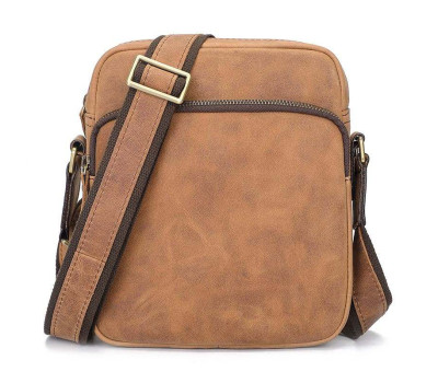 Сумка наплічна, месенджер, кінська шкіра JD1069B John McDee