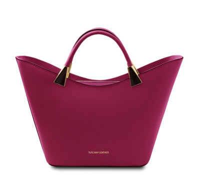 Женская итальянская кожаная сумка тоут Tuscany TL142287
