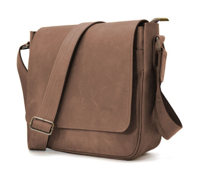 Мужская кожаная сумка через плечо RC-0002-3md TARWA коричневая
