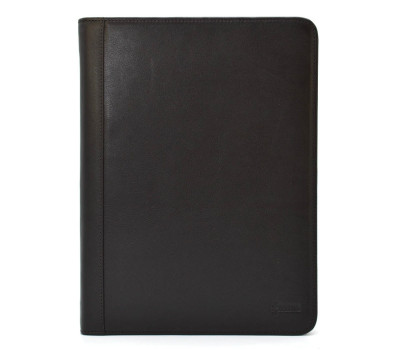 Шкіряна коричнева папка органайзер портфоліо на блискавці для документів А4+ TARWA GC-1295-4lx