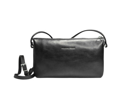 Женский клатч с ремешком через плече, чёрный Grande Pelle 70561001