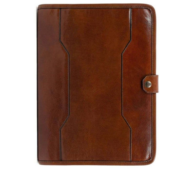 Шкіряна папка A4 на кнопці - The Call of the Wild - коричневий 5202901 Time Resistance