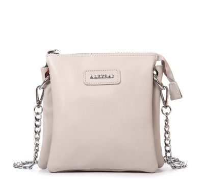 Сумка Шкіряна Жіноча Класична ALEX RAI 97006 white-grey