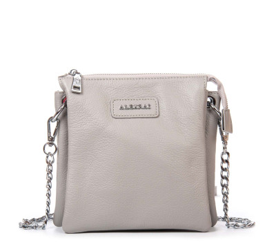 Сумка Шкіряна Жіноча Класична ALEX RAI 97006 l-grey