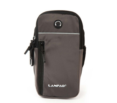 Сумка Чоловіча На руку нейлон Lanpad 36011 grey спорт
