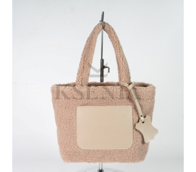 Жіноча хутряна сумка-шопер КСЕНІЯ №30-23/2