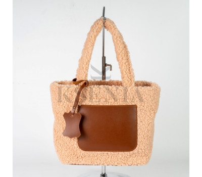 Жіноча хутряна сумка-шопер КСЕНІЯ №30-23/4