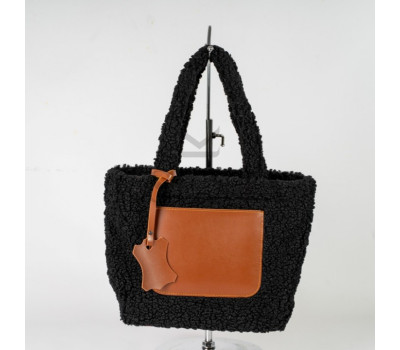 Жіноча хутряна сумка-шопер КСЕНІЯ №30-23/5