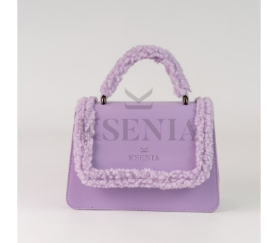 Жіноча хутряна сумка крос-боді КСЕНІЯ №34-23/2