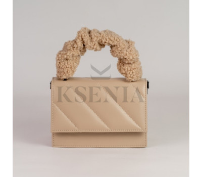 Жіноча хутряна сумка крос-боді КСЕНІЯ №35-23/1