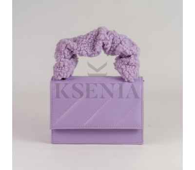 Жіноча хутряна сумка крос-боді КСЕНІЯ №35-23/2