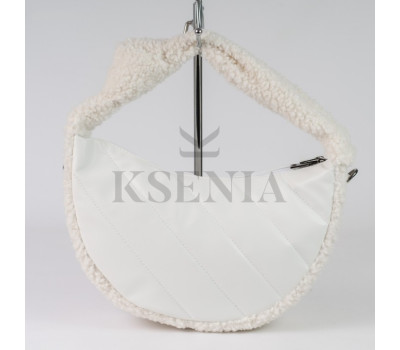 Жіноча хутрова сумка-багет КСЕНІЯ №37-23/1
