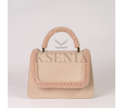 Жіноча хутряна сумка крос-боді КСЕНІЯ №34-23/5