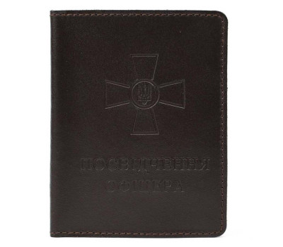 Шкіряна обкладинка для посвідчення офіцера Limary Lim-3992GC коричнева