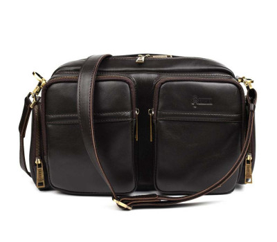 Сумка чоловіча через плече коричнева шкіра GC-3941-4lx TARWA