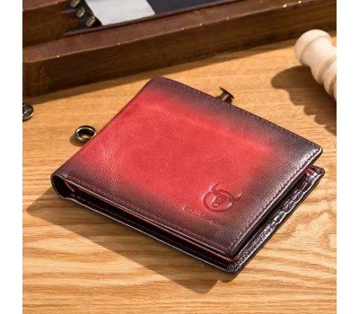Чоловічий шкіряний гаманець біфолд TB005R червоний