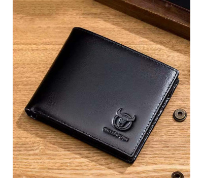 Чоловічий шкіряний гаманець біфолд TB005A Bull чорний