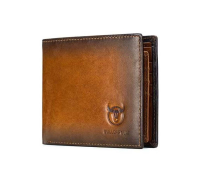 Чоловічий шкіряний гаманець біфолд TB005B Bull коричневий