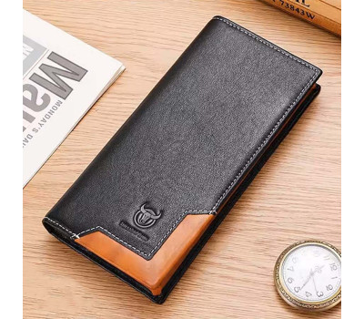 Чоловічий гаманець розкладний лонгер великий TB0448A Bull чорний