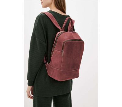 Шкіряний жіночий рюкзак TARWA RW-2008-3md марсала