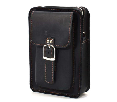 Сумка через плече, напоясна сумка TARWA RAw-0076-3md зі шкіри Crazy Horse