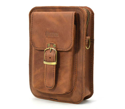 Сумка через плече, сумка напоясна TARWA RB-0076 зі шкіри Crazy Horse