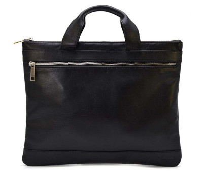 Сумка папка для документов А4 кожа TARWA GA-7100-4lx черная