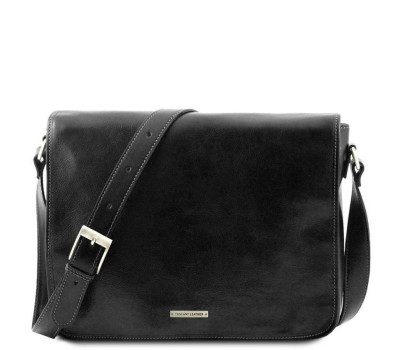 Чоловічий шкіряний месенджер Tuscany Leather Messenger Double TL90475