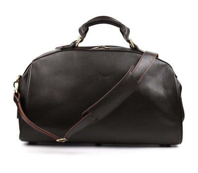 Кожаная спортивная дорожная сумка TARWA GC-9552-4lx коричневая