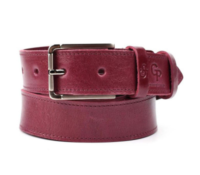 Шкіряний ремінь GP Grande Pelle 36101250006 марсала