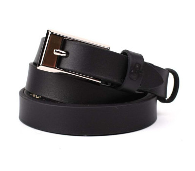 Ремень женский тонкий Grande Pelle 21030030033 в коричневом цвете