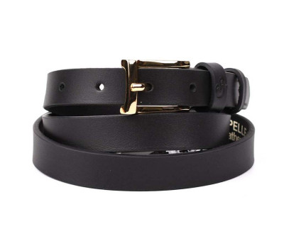 Ремень женский тонкий Grande Pelle 21070040033 в коричневом цвете