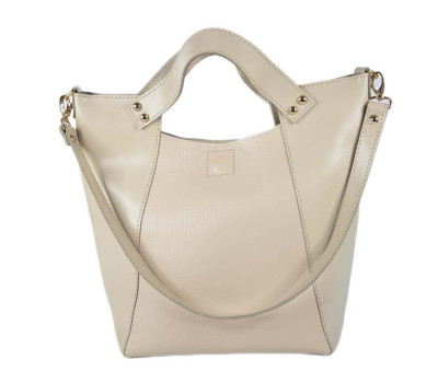 Сумка жіноча "ХОЛЛІ" натуральна шкіра,колір слонова кістка