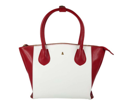 Сумка женская "Фолди" натуральная кожа, белая