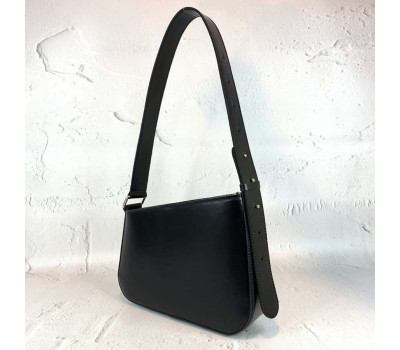 Сумка женская "Наоми" натуральная кожа, черная матовая