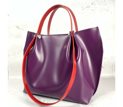 Сумка жіноча "Кристал" натуральна шкіра, фіолетова