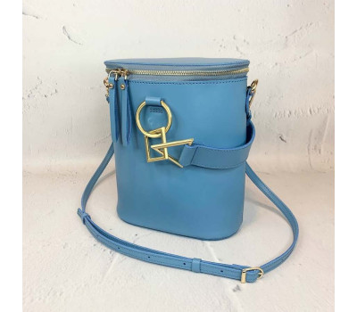 Сумка жіноча "Болеро"" натуральна шкіра, блакитна матова
