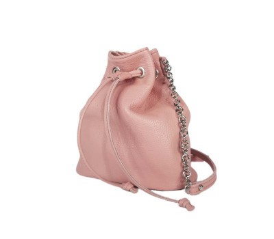 Сумка женская "Бэль" натуральная кожа, розовый флотар
