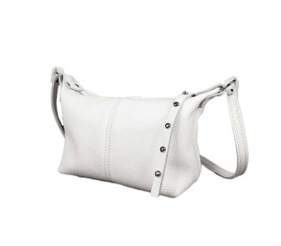 Сумка жіноча "Лілу" натуральна шкіра, біла флотар