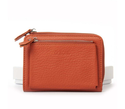 Гаманець Шкіряний Жіночий Classic DR. BOND WN-23-20 orange Podium