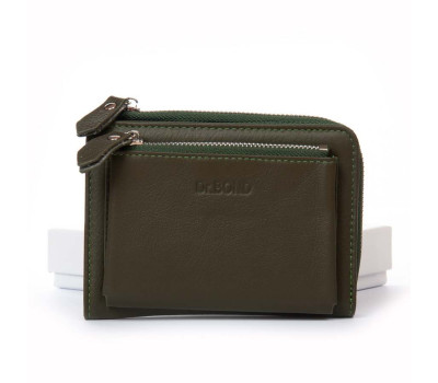 Гаманець Шкіряний Жіночий Classic DR. BOND WN-23-20 green Podium