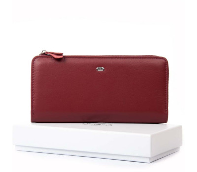 Гаманець Шкіряний Жіночий Classic DR. BOND WN-23-21 wine-red Podium