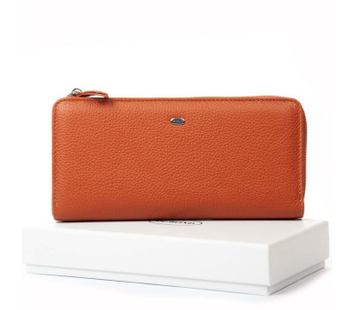 Гаманець Шкіряний Жіночий Classic DR. BOND WN-23-21 orange Podium