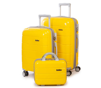 Дорожня Валіза 2/1 ABS-пластик FASHION PP1-PLUS-1 yellow Podium